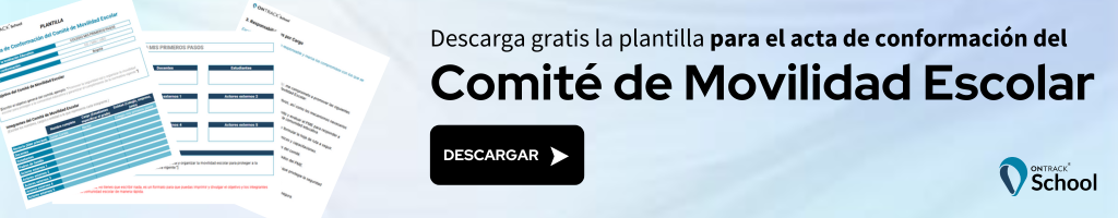 banner con plantilla de acta de comité de movilidad escolar