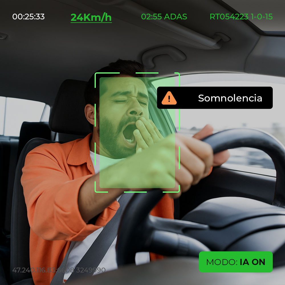 Alerta de conductor con somnolencia